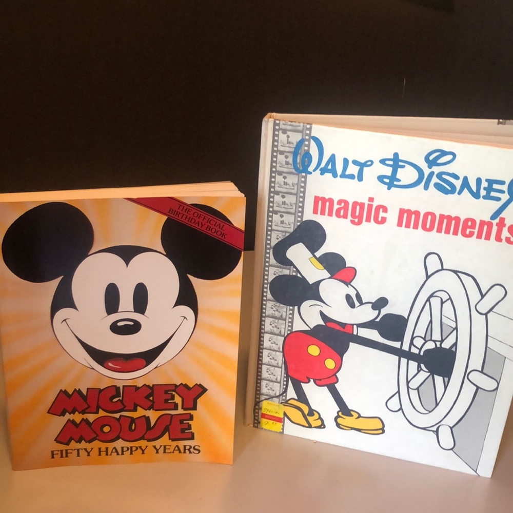 Vintage Mickey Mouse collectbooks. Found in Gramma’s. She was an illustrator.